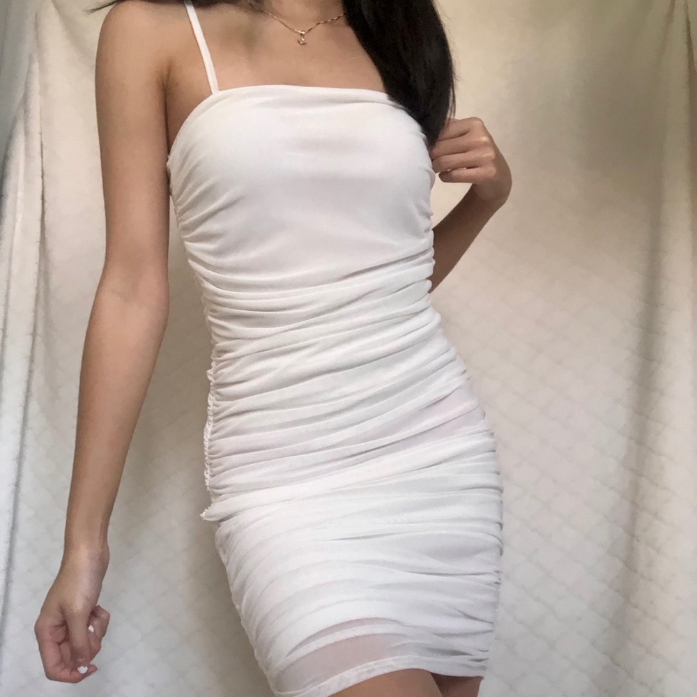 ❗️SOLD❗️Shein | Mesh Ruched Dress